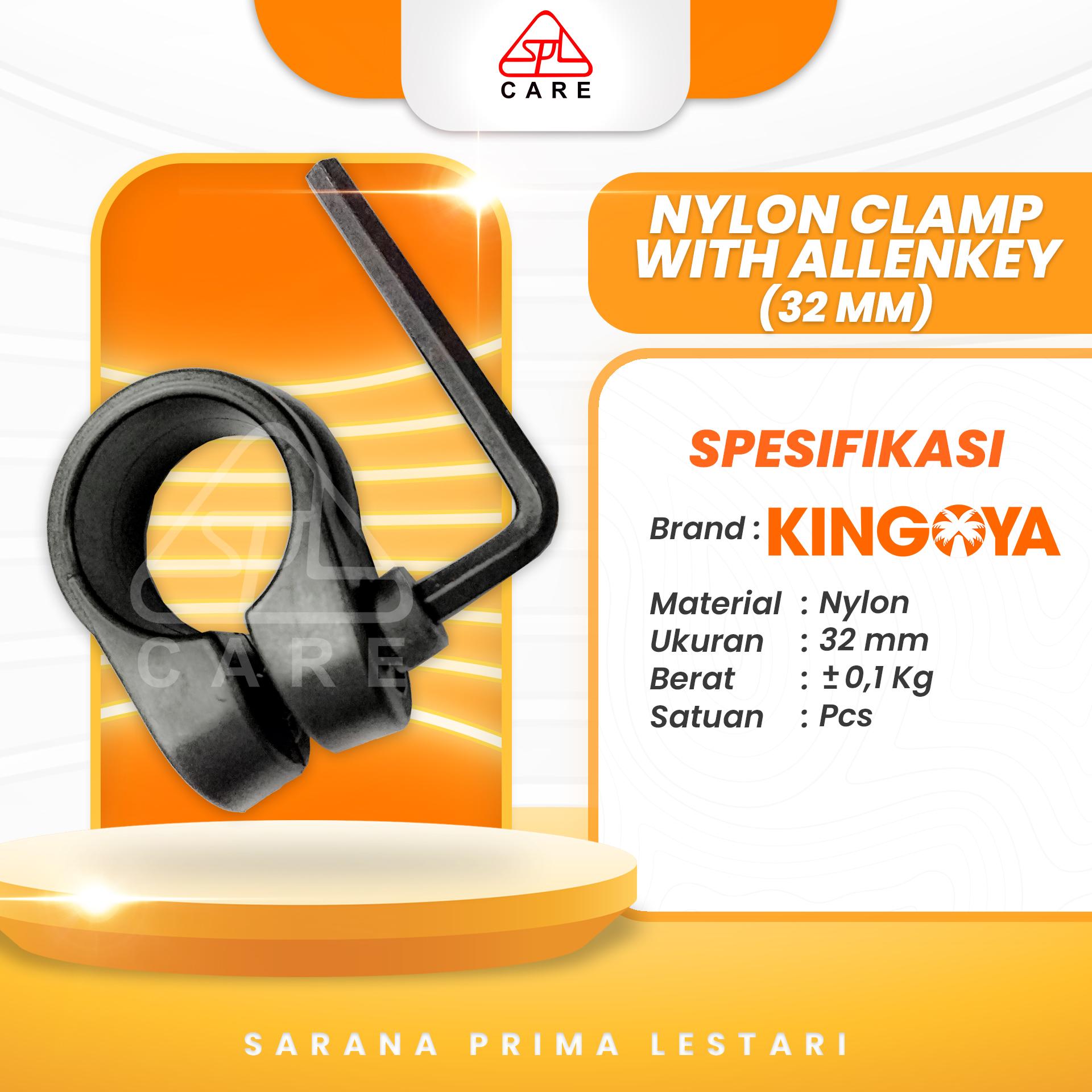 KINGOYA NYLON CLAMP WITH ALLENKEY 32MM CLAMP EGREK KINGOYA