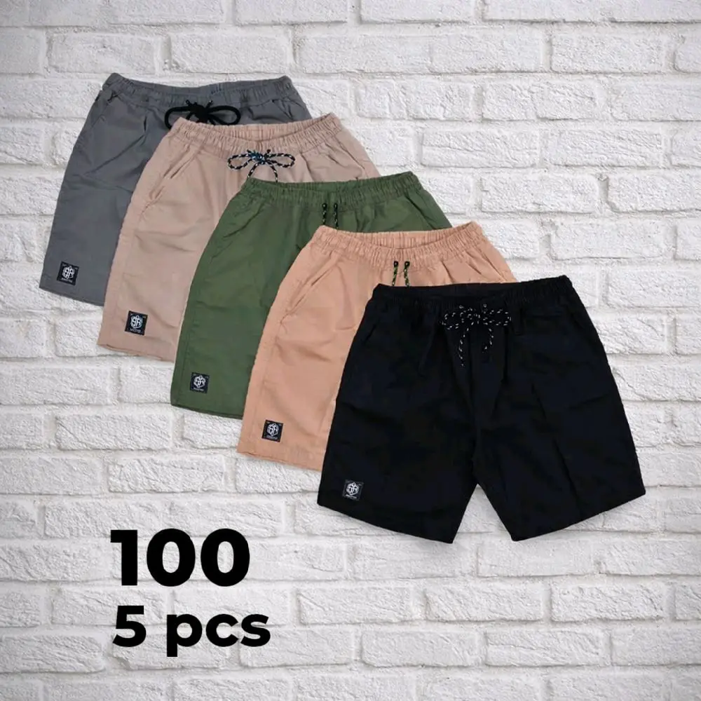COD 100 RIBU DAPAT 5 PCS BOARDSHOT Celana Pendek Pria Dewasa Katyn Twill Santai Kantong Katun Nyaman Panjang paket Shorts Garis Distro