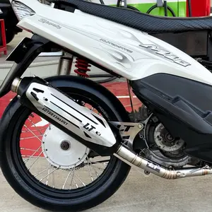 Knalpot Standar Racing Knalpot LOTUS TYPE LT-PRO BLACK sudah pnp mio smaile, mio sporty, MIO SUL KARBU