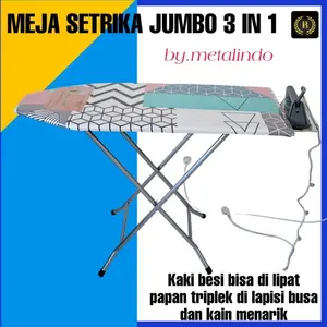 Ready Stok MEJA SETRIKA MBS PAPAN GOSOK JUMBO BISA DI LIPAT