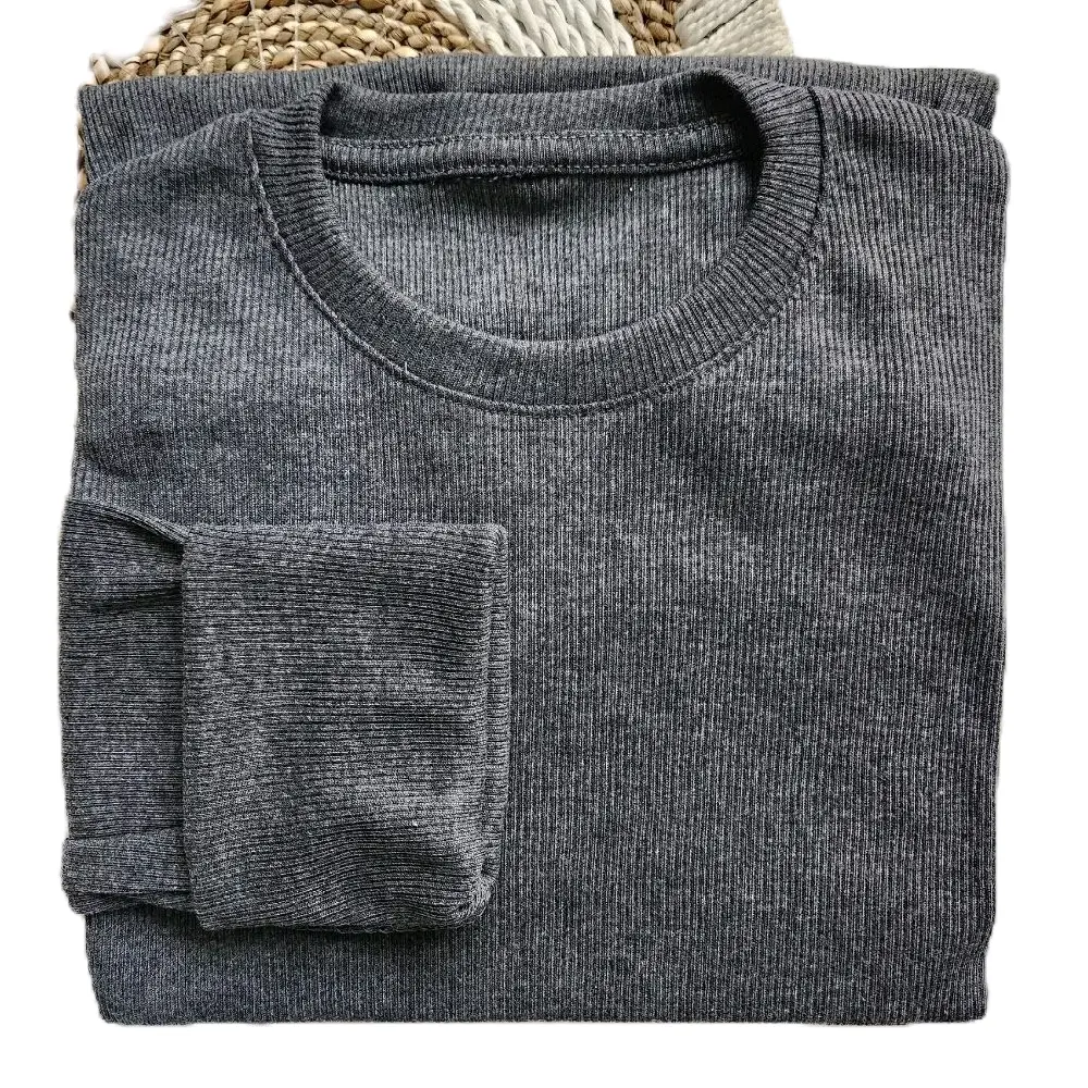 Kaos Rib Rajut Tebal Premium Lengan Panjang Pria & Wanita Sweater Waffle Hitam Knitwear Cardigan Cowok Panjang Unisex oversize u flag simple Polos Baju wangki kaostik tok
