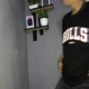 celana panjang jeans washed loose fit pria