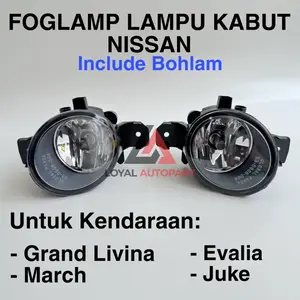 Foglamp Fog Lamp Grand Livina 2006-2018 Nissan March Evalia Juke) Car Lampu Kabut Best Seller High Quality