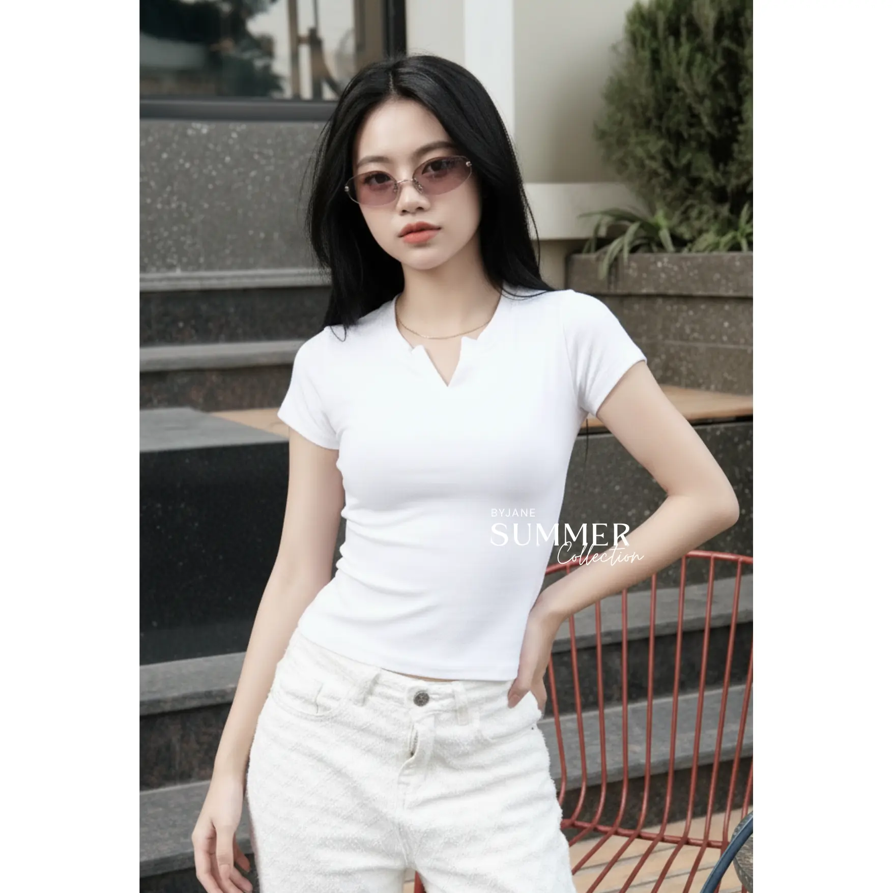 (MỞ BÁN) Áo Thun Cổ Trụ Tàu Ôm eo BYJANE-356 | BigBuy360 - bigbuy360.vn (MỞ BÁN) Áo Thun Cổ Trụ Tàu Ôm eo BYJANE-356 | BigBuy360 - bigbuy360.vn