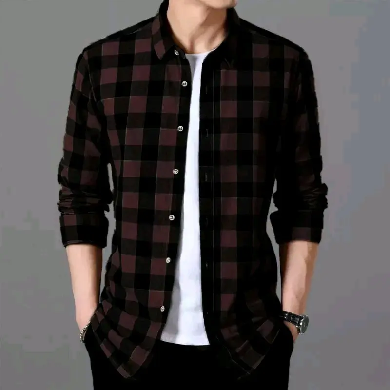 PROMO KEMEJA FLANEL LENGAN PANJANG HIGH QUALITY PREMIUM ORIGINAL BRAND UNISEX (PRIA & WANITA) UK M L XL Formal Lembut Nyaman Santai Kotak catur Distro Casual Motif baju kotak kotak pria kemeja  anak kemeja flanel formal baju hems  lengan panjang Keren 3