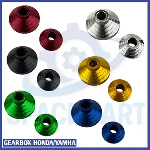 TUTUP COVER GEARBOX BOSH TROMOL BAHAN CNC STAINLESS WARNA MODEL PIRAMID UNIVERSAL HONDA YAMAHA