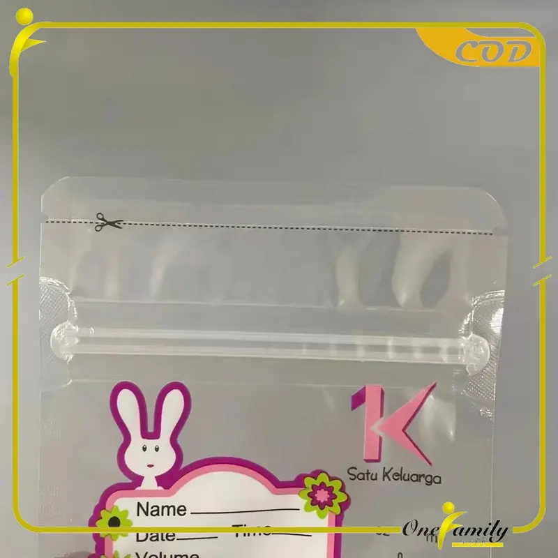 OFM C264 Kantong Asi 120ml Isi 30 dengan SENSOR TERMAL Plastik Asi Tas Penyimpanan ASI BEBAS BPA 6