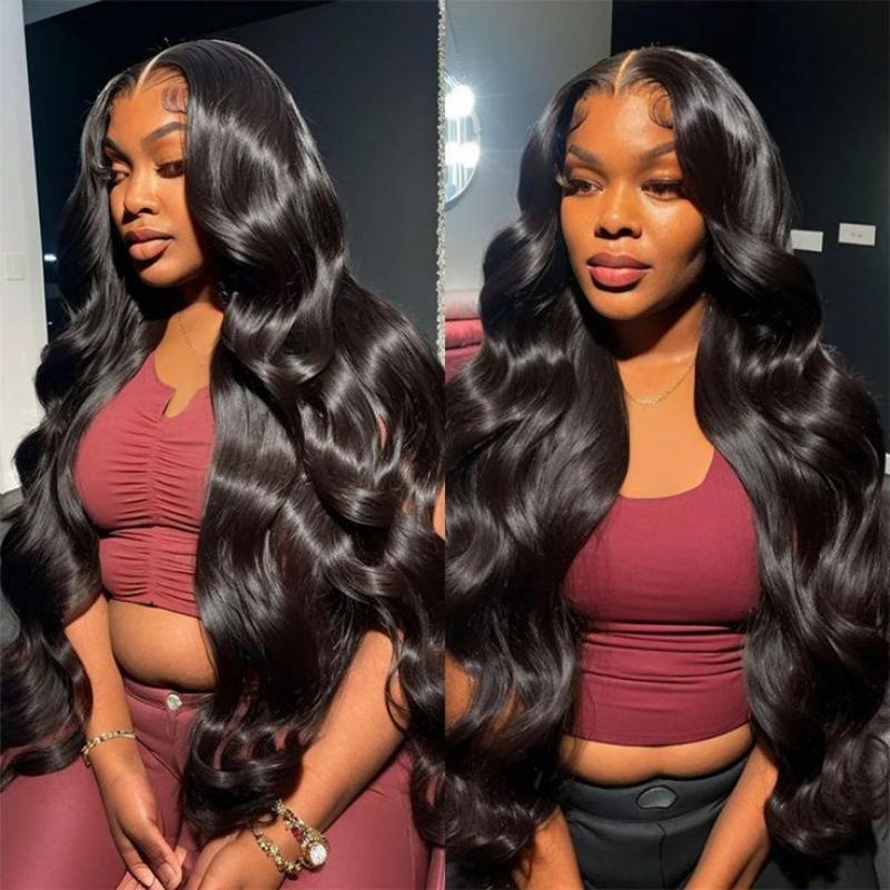 Product Introduction of LEMODA Body Wave 13x4 Full Lace Front Wigs 210% High Density Human Hair for Women HD Lace Front Human Hair Wig With Baby Hair Natural Black 9