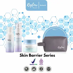 Reglow Skin Barrier Serries Facial Foam Hydrating Toner Moisturizer Merawat kulit jerawat Kemerahan Sensitif Perawatan Wajah Berjerawat
