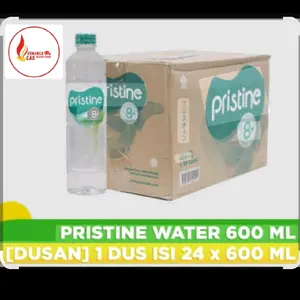Pristine Air Minum Pristine 600 ML Dus 24 Btl pH 8.5 Kualitas Original untuk Kesehatan Anda
