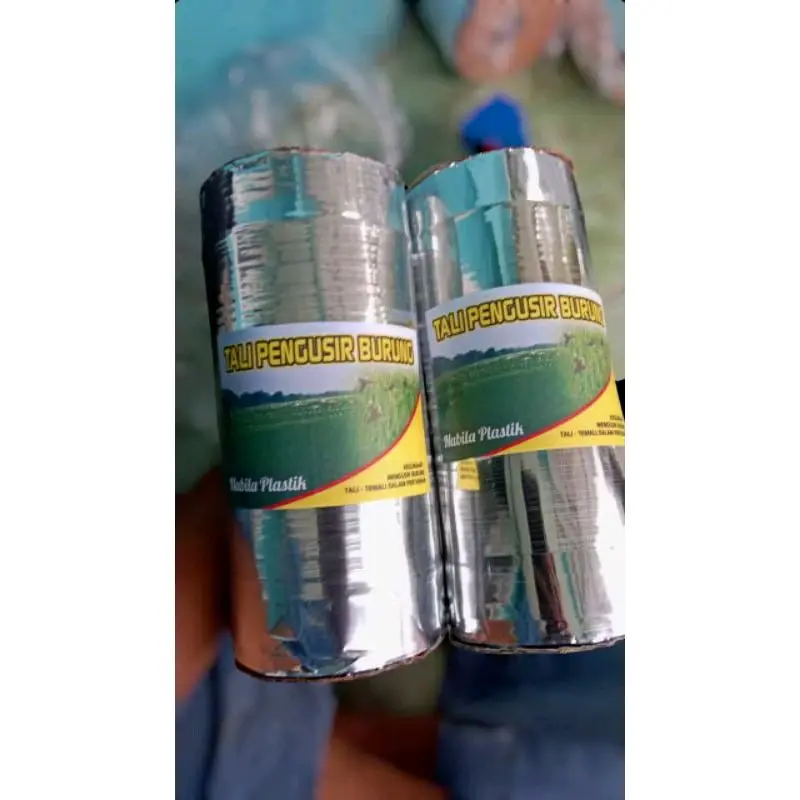 Tali Perak Silver 2 Sisi Pengusir Burung Pipit Disawah Paket Pergulung Berat 960 gr 7
