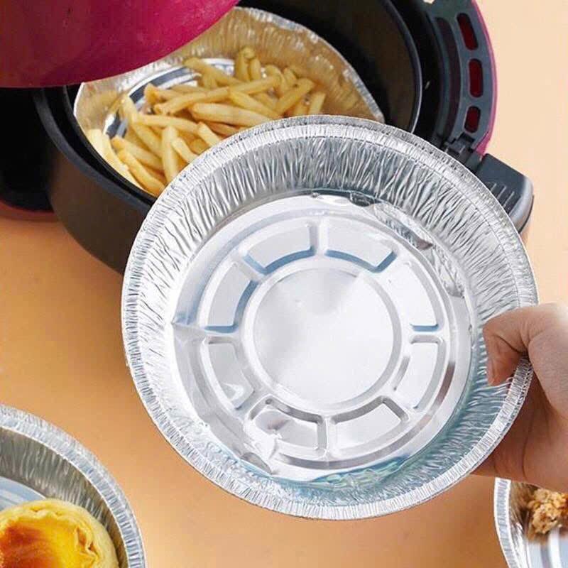 Khay bạc lót nồi chiên không dầu size 22cm dùng 1 lần