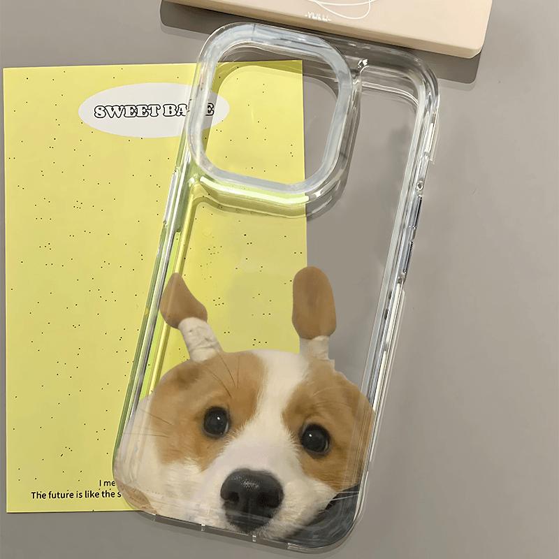 Chó Corgi tóc bím phù hợp với iPhone18pro/17/16/15 ốp lưng điện thoại 16/12/7/6s/17pro/17promax thiết thực 16 đẹp mắt 16plus đa dụng 16pro