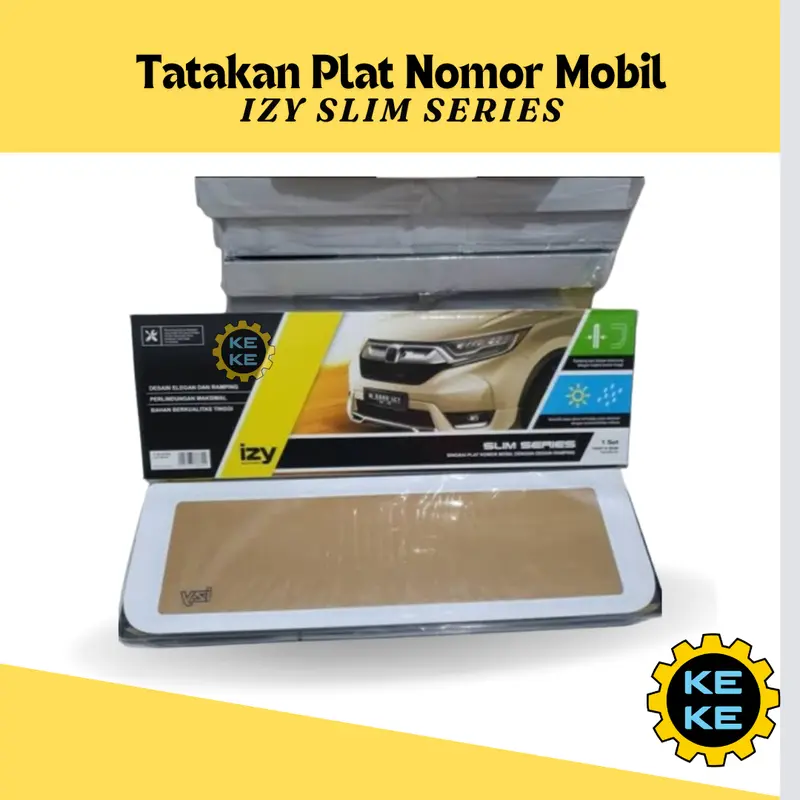 Tatakan Plat Nomor Mobil Mika Izy Tanpa Lampu 2