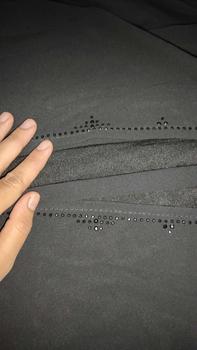 Product Review of ABAYA NAZIRA FULL HITAM  mote swarosky Hitam Polos terbaru 2024 Mutiara Muslim Wanita Bordir Ceruty from M**# 2
