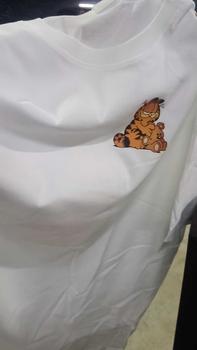 Product Review of Kemeja-T Lengan Pendek Garfield Kartun Retro, Bahan Kapas, Untuk Pakaian Kasual Musim Panas Wanita, Longgar, Atasan Separuh Lengan Tops from V**e V**y 1