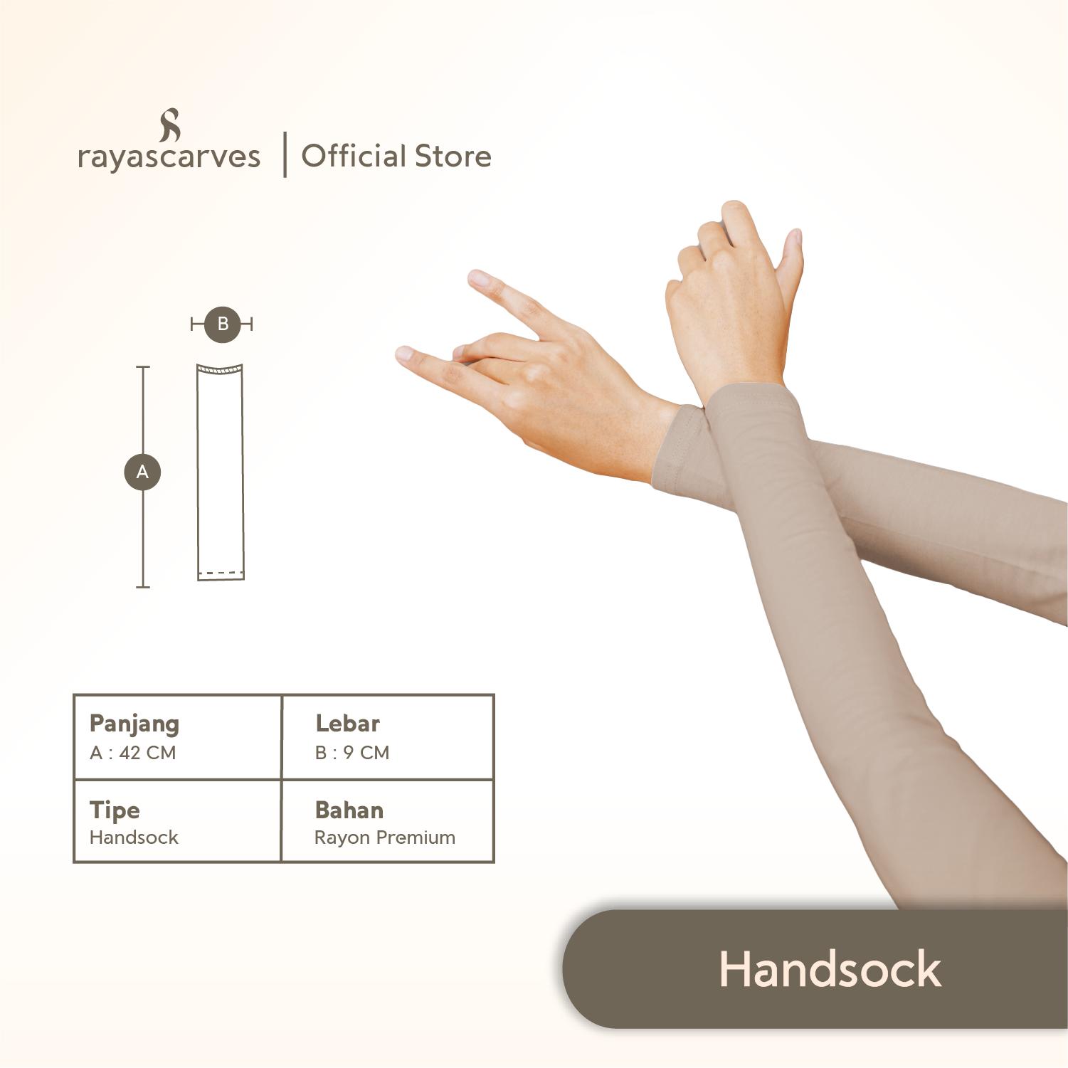 Rayascarves - Handsock Manset Tangan Karet Polos Rayon Airflow