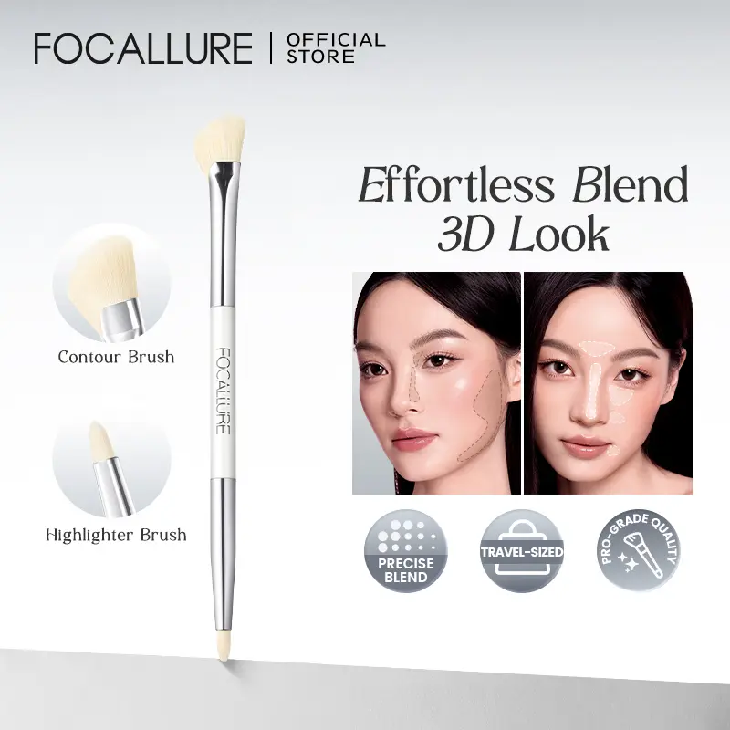 [Not for sale] FOCALLURE Dual-Ended Highlighter & Contour Brush