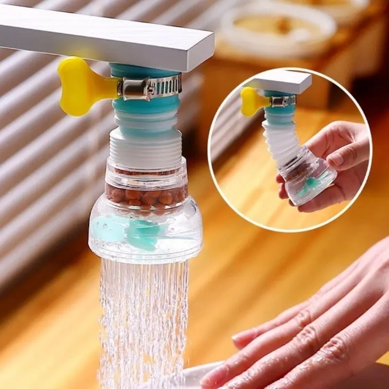 PSM - Sambungan Saringan Kran Air Filter Keran Flexibel 360 Derajat Anti Splash Hijau 0