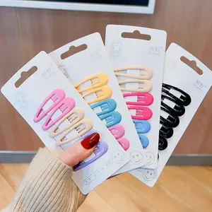 "Hair Clip Korea Polos & Pastel – Jepit Rambut Cantik Anti Slip"