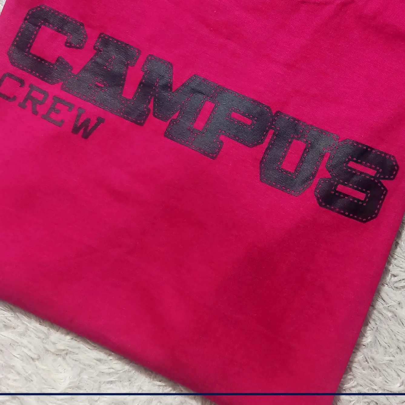 Kaos pria lengan pendek - Kaos katun stylish cmps crw pink fanta