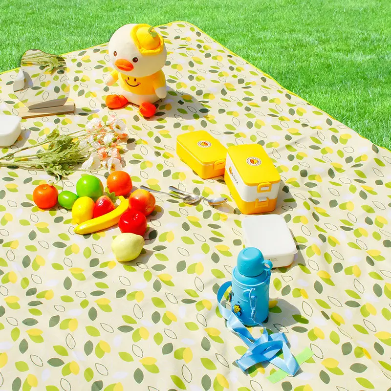 【Cerviade】Jual Tikar Piknik Tahan Air _ Alas Bersantai Outdoor _ Terpal Kemah Ukuran 100x150_200x200cm _ Karpet Piknik Portabel Bahan Polyester