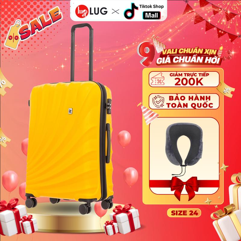 Vali Kéo Du Lịch Size 27 Hành Lý Ký Gửi Thương Hiệu IT LUGGAGE IT16-2371-08: Nhựa ABS Hạn Chế Trầy Xước, Khóa TSA Chuẩn An Ninh Hoa Kỳ LUG