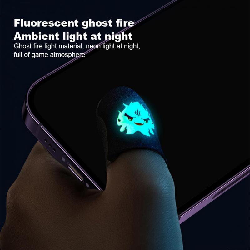 Tay áo trò chơi HG Ghost Fire, đầu ngón tay phát sáng thoáng khí, chống mồ hôi, cũi ngón tay, PUBG , trò chơi di động, màn hình cảm ứng 9