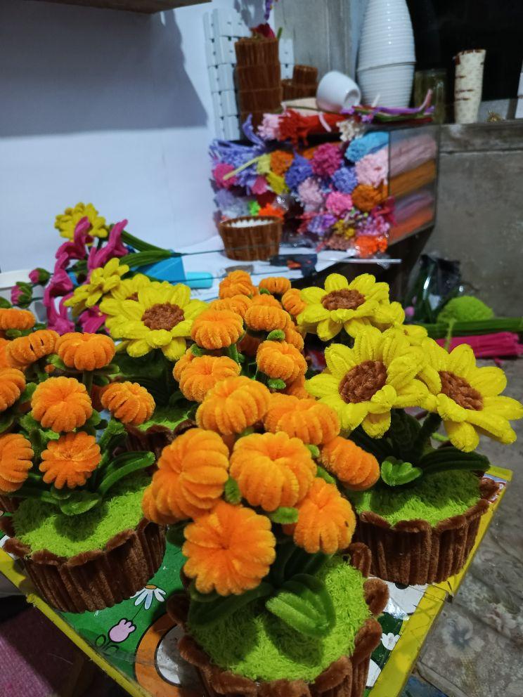 Bunga matahari kawat bulu @AlitaCraft