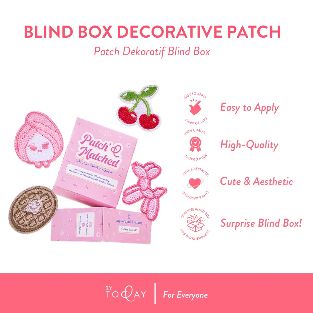 Handduk By Today - Blind Box Decorative Patch - Patch Bordir Karakter