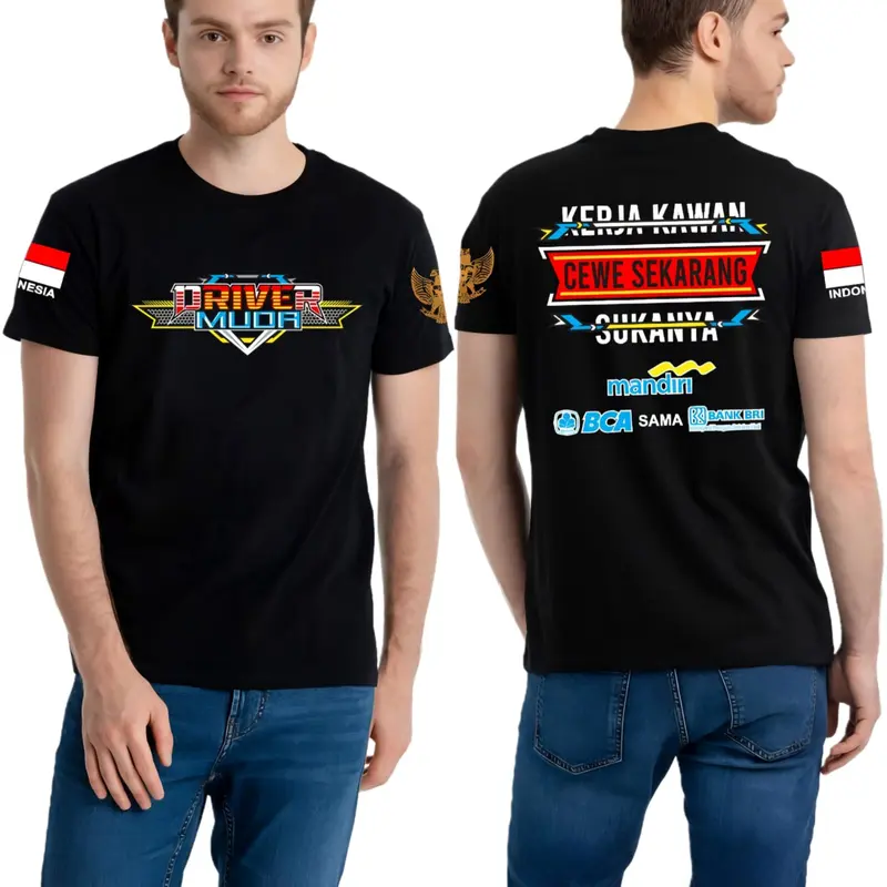 KAOS DISTRO - DRIVER MUDA BCA / BAJU ATASAN PRIA 0