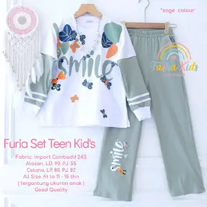 Setelan anak-remaja Furia set teen kids by Fasha kids exclusive- Fashion wanita