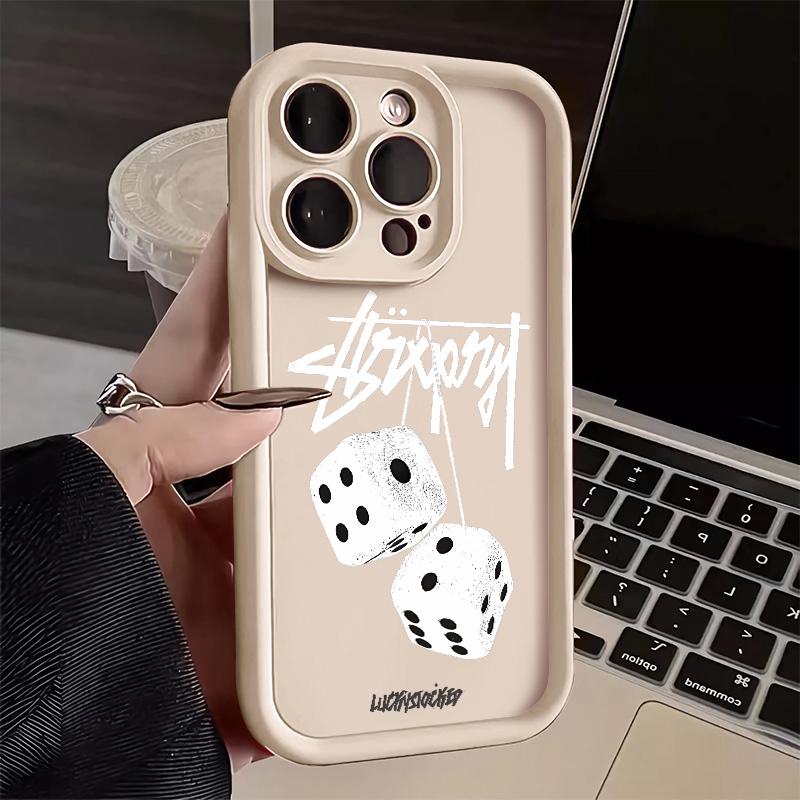 Product Introduction of Iphone case,Trend Creative STU Dice,Compatible with iPhone 6 7 8 PLUS 11 12 13 14 15 PRO MAX X XR XS. Anti-Drop and shockproof,Imported materials protective cover 12