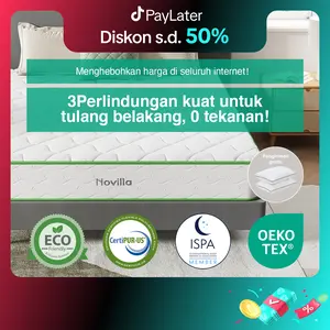 【COD+GRATIS Bantal】 Novilla kasur MetaDream lantai pegas springbed tebal 18cm/20cm empuk matras anti lembab