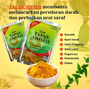 Tapak Sinseh serbuk rendaman kaki herbal rendam kaki bubuk rendam kaki