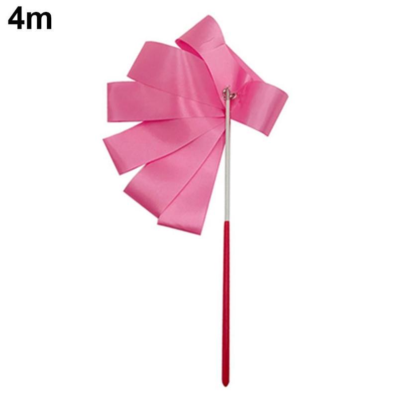 Product Introduction of 2M 4M Colorful Dance Ribbon Gym Rhythmic Art Gymnastic Streamer Gymrama Ribbo Stick Rod X3Z0 42