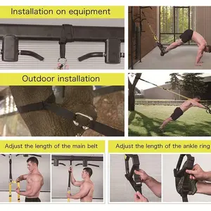 TRX Suspension Training Strap Tali TRX Suspension Trainer P3 Pro Trx Trainer Workout Crossfit Fitness