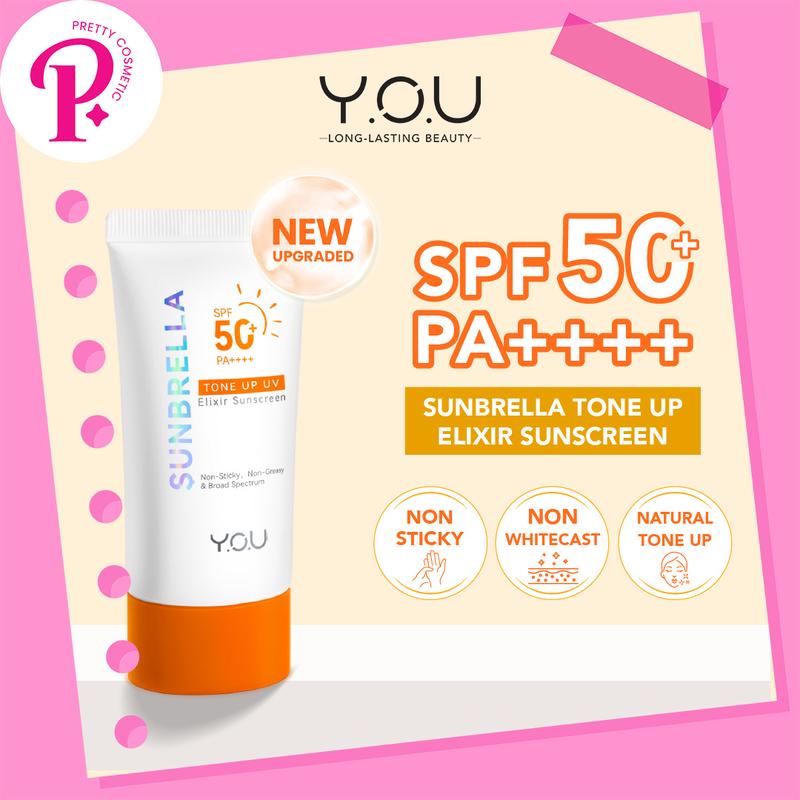 YOU Sunbrella Tone Up UV Elixir Sunscreen SPF50+ PA++++ | Tabir Surya ...