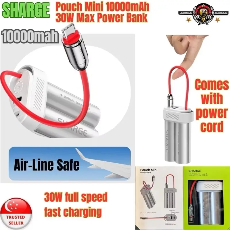 Sharge /Shargeek Pouch Mini 10000mAh 30W Max Power Bank