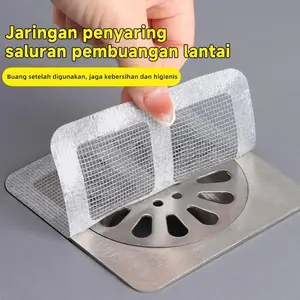 Filter rambut kamar mandi, penutup saluran pembuangan kamar mandi untuk menangkap rambut, pelekat penyumbat saluran pembuangan dapur untuk mencegah penyumbatan dan mencegah serangga masuk.