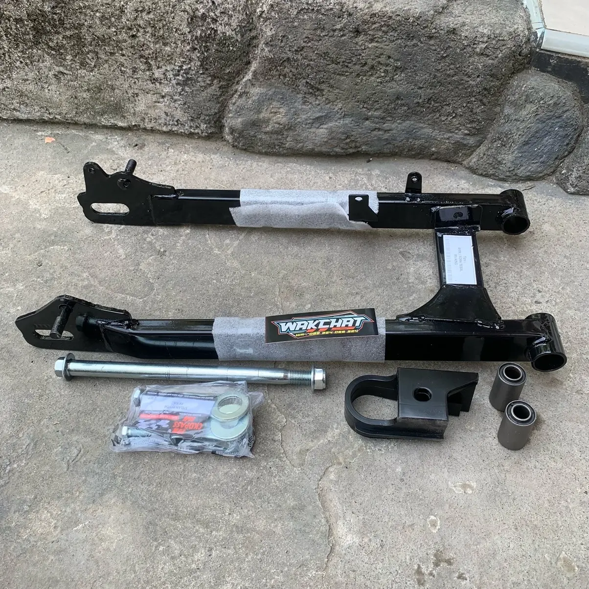 Swing Fork Arm Ayun RXKing RX King New Fullset Crom Hitam Tinggal Pasang Tebal