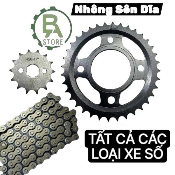 Nhông sên dĩa tất cả các loại xe số, nhông xích dùng cho xe wave, Future,Dream, Sirius, RS, xe TQ đủ loại