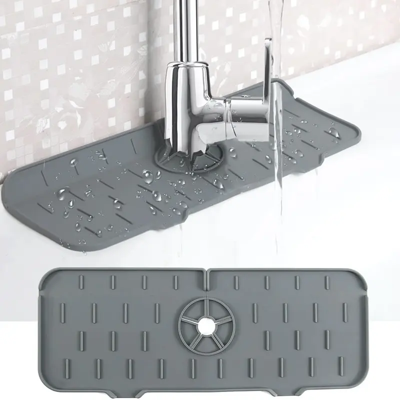 ALAS PELINDUNG KRAN AIR WASTAFEL DAPUR BAHAN SILIKON FAUCET PAD SILICONE KERAN KAMAR MANDI 0