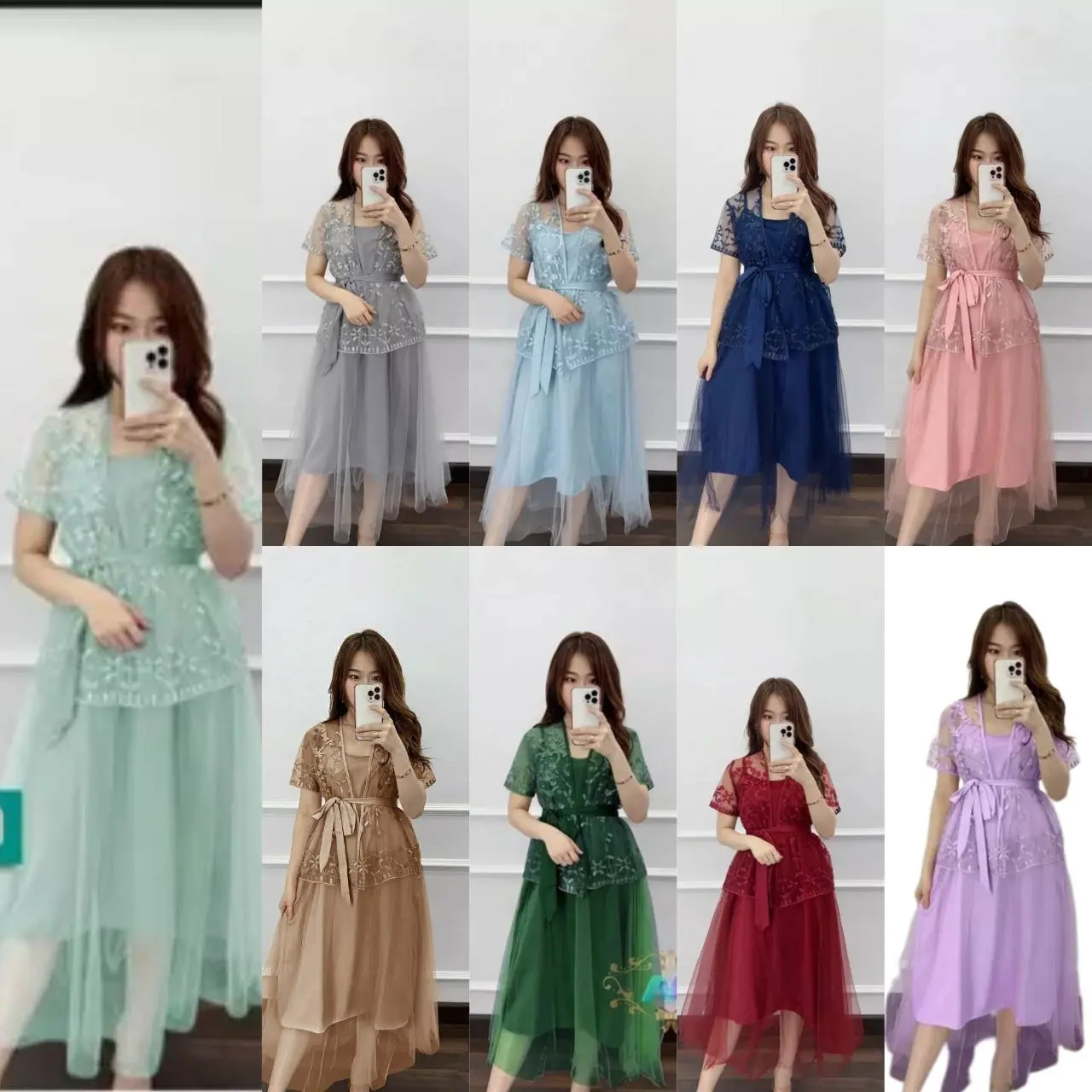 PARTY DRESS DEWASA & ANAK REMAJA PRISKA SIZE M (10-15TAHUN) - XXL / DRESS NATAL / DRESS PESTA ANAK ABG / DRESS CNY / DRESS PESTA BIG SIZE