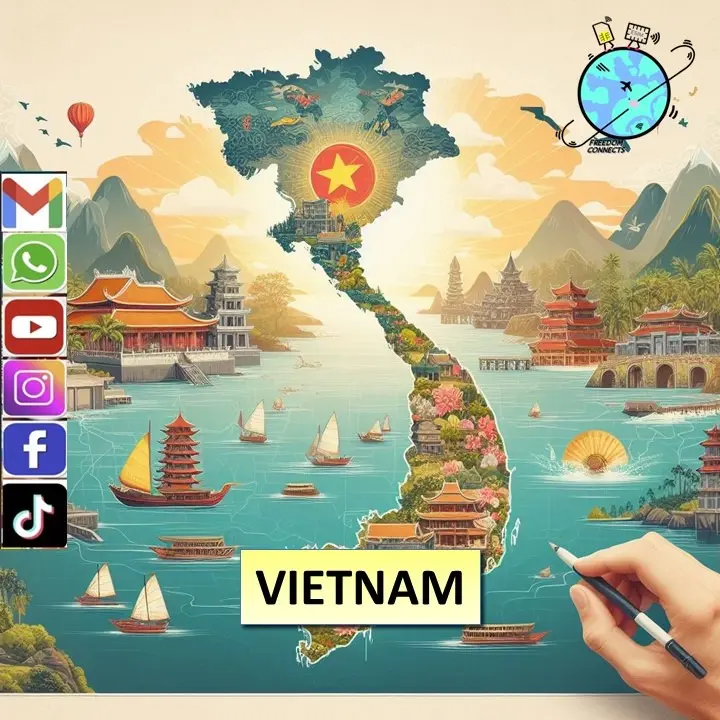 VIETNAM UNLIMITED DATA SIM CARD (500MB / 1GB / 5GB DAILY) High Speed 4G DATA (3-20days)