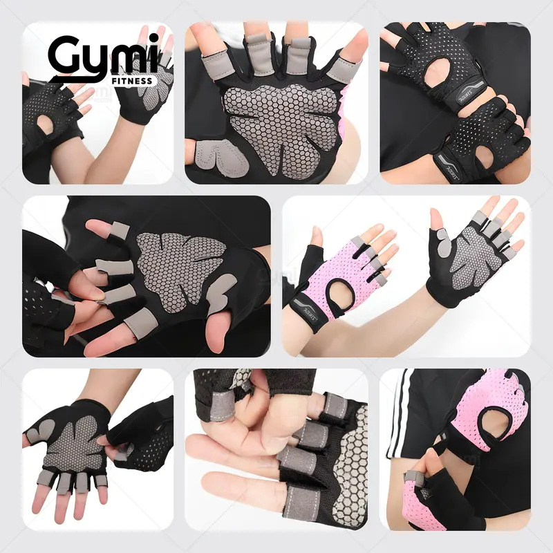 Găng Tay A-113 | Găng Tay Nam Nữ Tập Gym, Tập Thể Thao - Bao Tay  Chống Trơn Trượt 8
