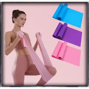 LINNINI Tali Kekuatan Yoga Pilates 30 Lbs TPE untuk Latihan Tubuh dan Keseimbangan Otot