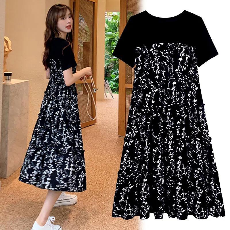 Product Introduction of Women's Summer Dress Mid-Length Floral Printed Boho Casual Daily Chiffon Dress 12