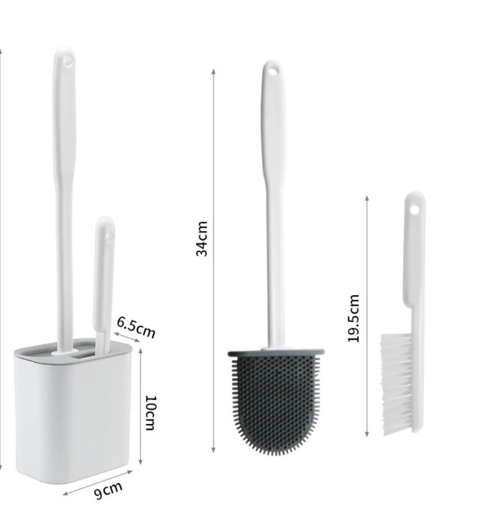 Sikat Toilet 2 in 1 Kepala datar