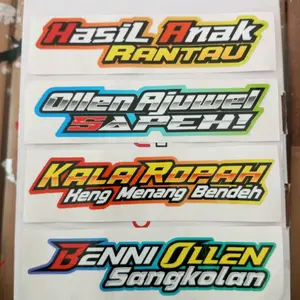 Sticker printing kata kata Madura